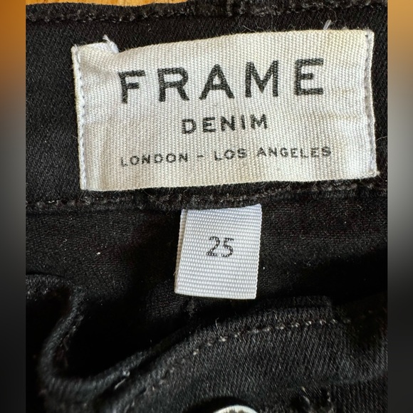 Frame Denim Le High Skinny in Film Noir 25 - Picture 6 of 8